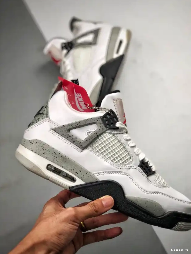 OG Air White (nike) Cement 4 Jordan 840606-192 0417